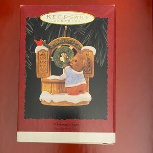 Hallmark Keepsake Ornament with Bear and Wreath